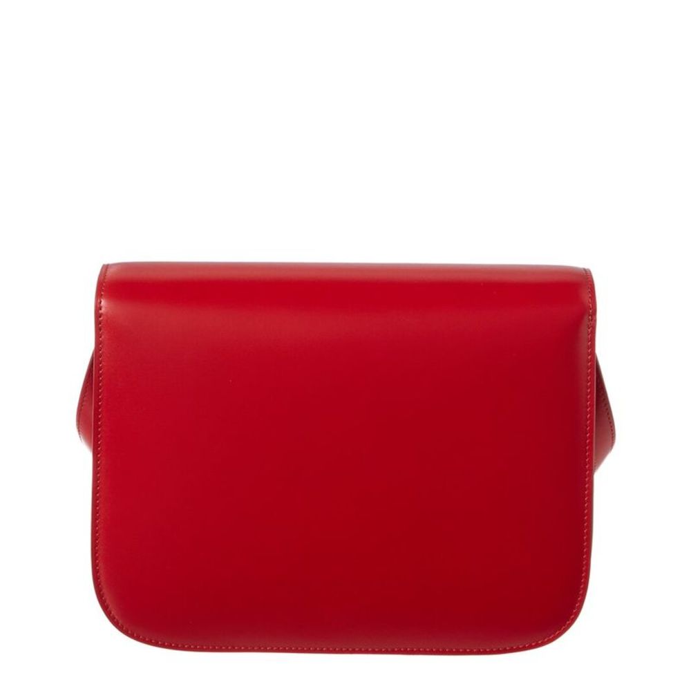 Celine Classic Medium Leather Shoulder Bag, Red - Picture 2 of 3